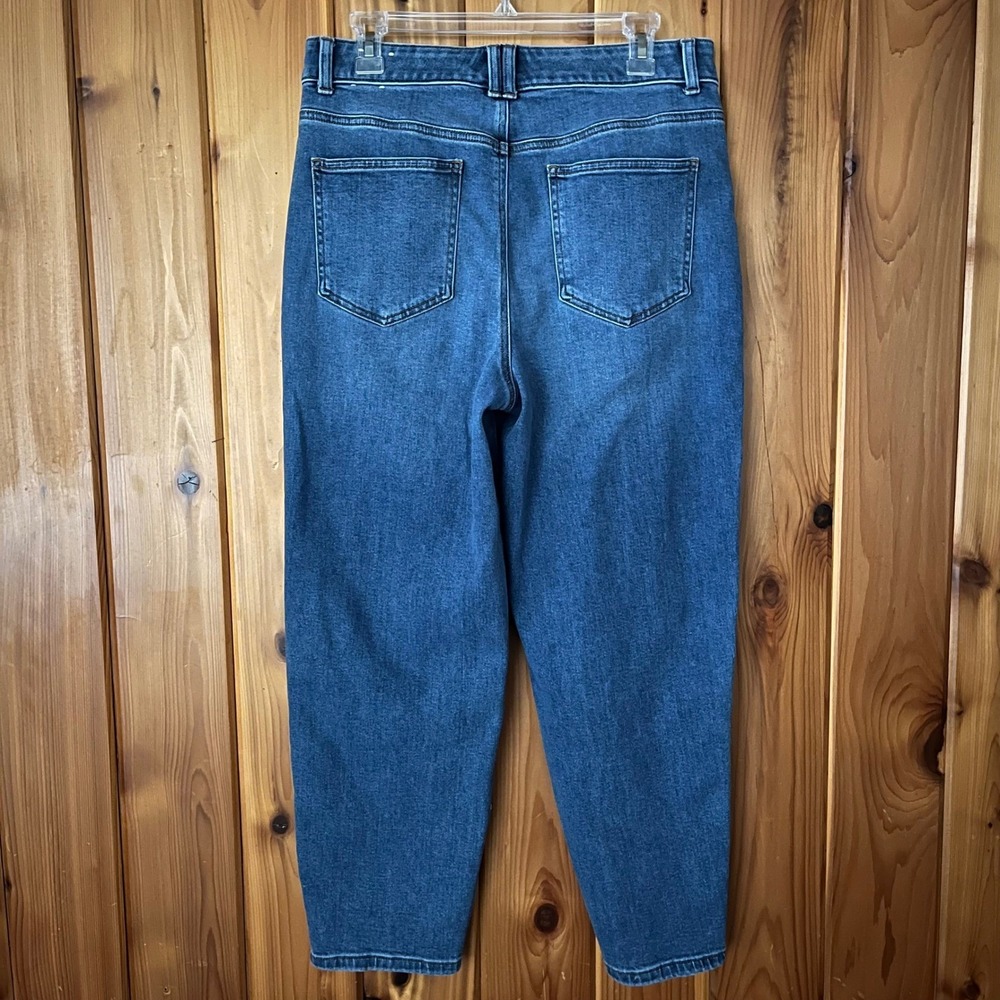 Talbots Jeans Relaxed Barrel Blue Stretch Denim Size‎ 10 Casual Trendy Basic - Picture 2 of 5